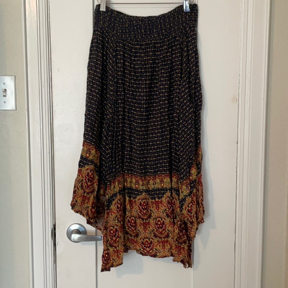 Abercrombie & Fitch Flowy Print Midi Skirt